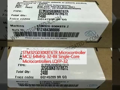 STM32G030K8T6TR Máy vi điều khiển MCU 64MHz Máy vi điều khiển đơn lõi 32 bit LQFP-32