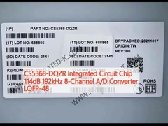 CS5368-DQZR Chip mạch tích hợp 114dB 192kHz 8-Channel A/D Converter LQFP-48