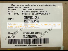 STM32L031C6U6 Máy điều khiển vi mô MCU 32-bit MCU 32KB Flash ARM Máy điều khiển vi mô UFQFN48