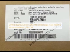 STM32F405RGT6 MCU ARM M4 Bộ vi điều khiển 32-bit lõi đơn 168MHz IC 64-LQFP