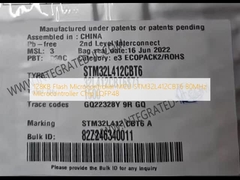 Bộ vi điều khiển Flash 128KB MCU STM32L412CBT6 Chip vi điều khiển 80 MHz LQFP48