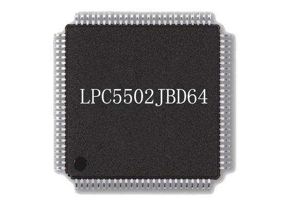 Chip mạch tích hợp LPC5502JBD64 Chip vi điều khiển 96MHz HTQFP64 Surface Mount