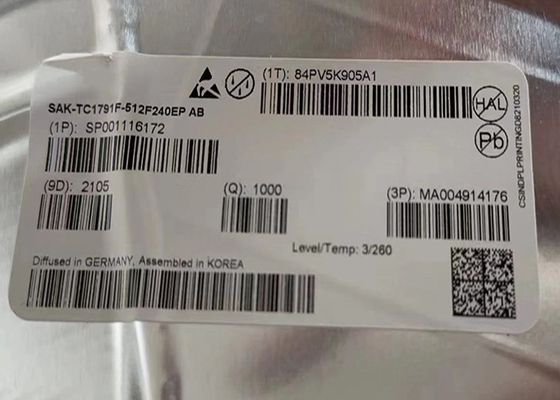 IC vi điều khiển lõi đơn 32 bit 292-LFBGA SAK-TC1791F-512F240EP AB