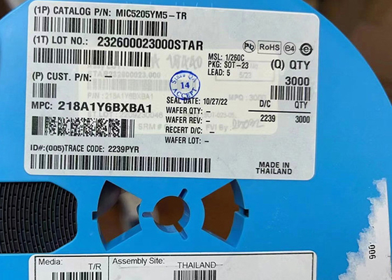 MIC5205YM5-TR 150mA Bộ điều chỉnh điện áp LDO có độ ồn thấp IC SOT-23-5 Gắn trên bề mặt