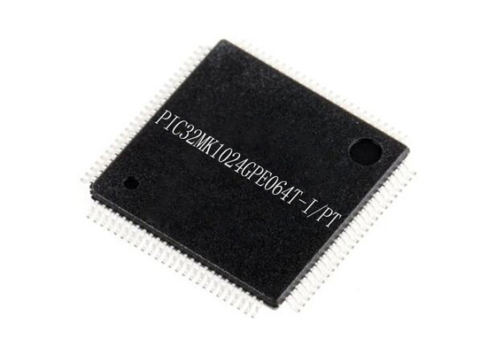 Mục đích chung Bộ vi điều khiển PIC32MK1024GPE064T-I/PT MCU 64-TQFP lõi đơn