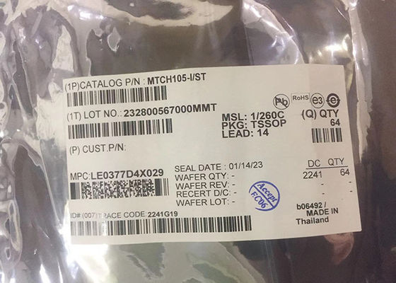 Chip mạch tích hợp MTCH105-I/ST Nút cảm ứng dung lượng 14-TSSOP