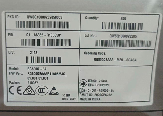 RG500Q Sub-6 GHz LGA 5G Module, Transceiver Module 6GHz ăng-ten