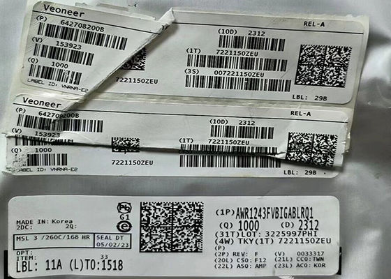 Bộ điều khiển bộ thu RF AWR1243FVBIGABLRQ1 Bộ thu FMCW đơn chip 161-TFBGA