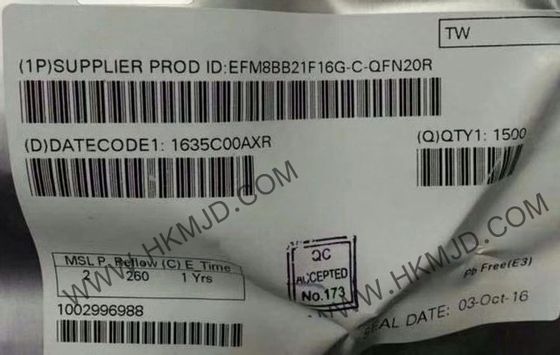 Vi Điều Khiển MCU EFM8BB21F16G-C-QFN20R 8-Bit 50 MHz CIP-51 8051 Vi Điều Khiển IC 20-QFN