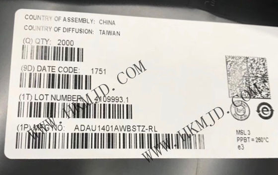 Máy vi điều khiển MCU ADAU1401AWBSTZ Bộ xử lý âm thanh SigmaDSP đầy đủ tính năng 48-LQFP