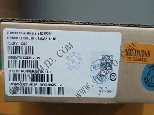 Máy vi điều khiển MCU ADSP-BF592KCPZ-2 Tối đa 200MHz Bộ xử lý tín hiệu kỹ thuật số 64-VFQFN