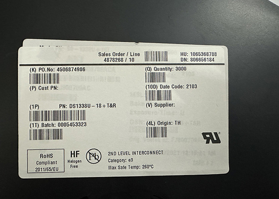 Chip mạch tích hợp DS1338U-18 Đồng hồ thời gian thực hàng loạt năng lượng thấp MSOP-8