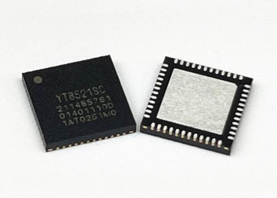 Ethernet IC YT8521SC-CA Chiếc máy thu Ethernet Gigabit đơn cổng cấp tiêu thụ