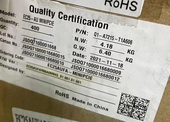 Mô-đun truyền thông không dây EC25AUFA-MINIPCIE Lượng thấp 50Mbps Mô-đun Mini PCIe LTE Cat 4