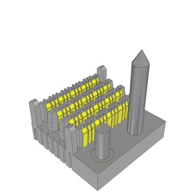 Kết nối EBTM-4-08-2.0-S-VT-1-L-G 2mm Backplane tốc độ cao tiêu đề dọc 64POS