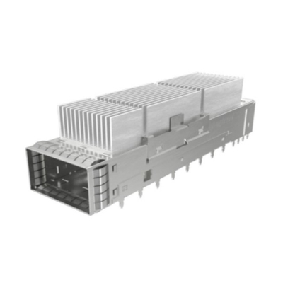 UE62-B162G-021E1 Kết nối 1x1 QSFP Cage Connector với khói nhiệt cao 10,8mm