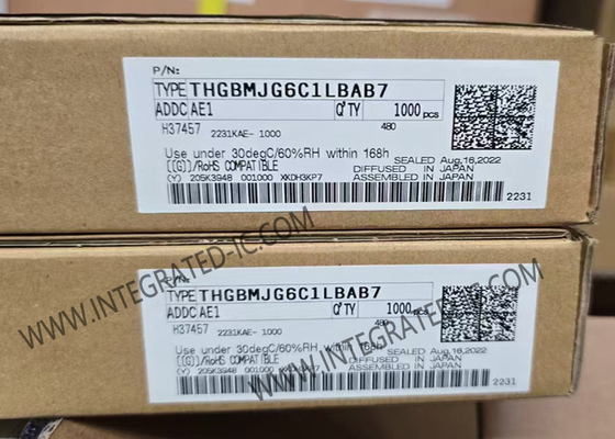 THGBMJG6C1LBAB7 Bộ nhớ IC Chip 3.3V 64G-Bit Xe hơi NAND Flash Lưu trữ e-MMC
