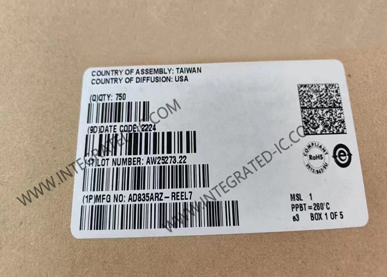 AD835ARZ Chip mạch tích hợp Điện áp đầu ra 4-Quadrant Multipliers 250MHz Analog Multipliers
