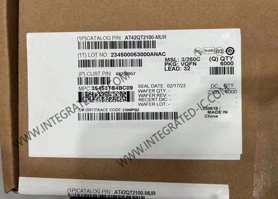 AT42QT2100-MUR Sensor IC 7 Channel QTouch Touch Sensor IC gói VQFN-32