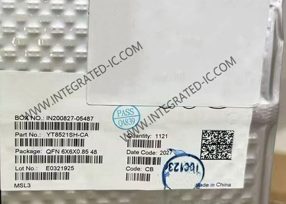 Ethernet IC YT8521SH-CA Đơn cổng 1000M Ethernet PHY Layer Chip QFN48