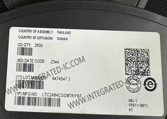 LTC2484CDD Chip mạch tích hợp 24-Bit ΔΣ ADC Với ổ đĩa dễ dàng Input Current Cancellation DFN-10