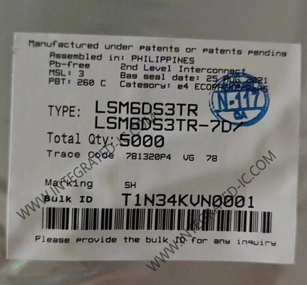 LSM6DS3TR Sensor IC 1.25mA 6 trục iNEMO Inertial Measurement Unit LGA-14L Package