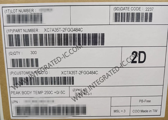 Field Programmable Gate Array XC7A35T-2FGG484C 6.6 Gb/s Artix-7 Field Programmable Gate Array IC 484-BBGA Bề mặt gắn