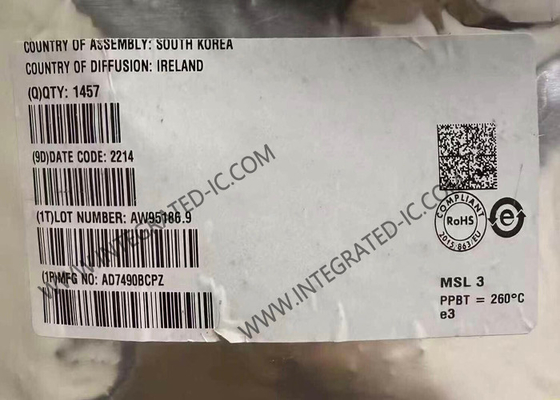 AD7490BCPZ Chip mạch tích hợp 16-Channel 1MSPS 12-Bit Converter Analog-to-Digital với Sequencer