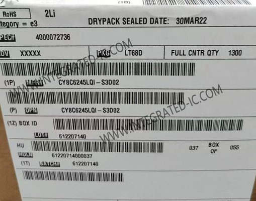 CY8C6245LQI-S3D02 Máy vi điều khiển MCU PSOCTM 6 Máy vi điều khiển 32 bit MCU hai lõi