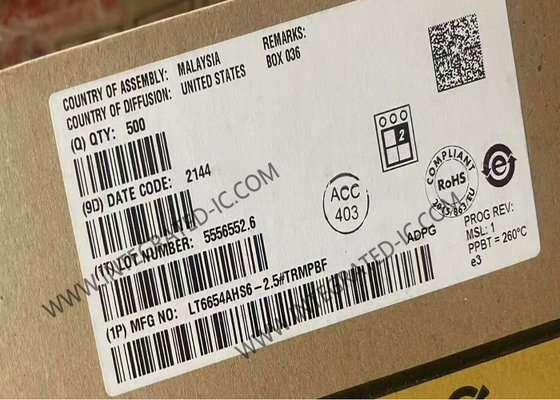 LT6654AHS6-2.5 Chip mạch tích hợp Độ chính xác nguồn cung cấp rộng ổ đĩa đầu ra cao tham chiếu tiếng ồn thấp