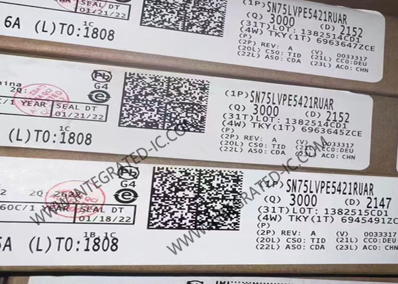 Chip Mạch Tích Hợp SN75LVPE5412RUAR PCIe 5.0 32Gbps Bộ Lặp Tín Hiệu Tuyến Tính 4 Kênh