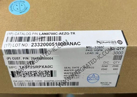 LAN8700C-AEZG Ethernet IC 10/100 BASE-T/TX Ethernet Lớp vật lý Lớp vật lý