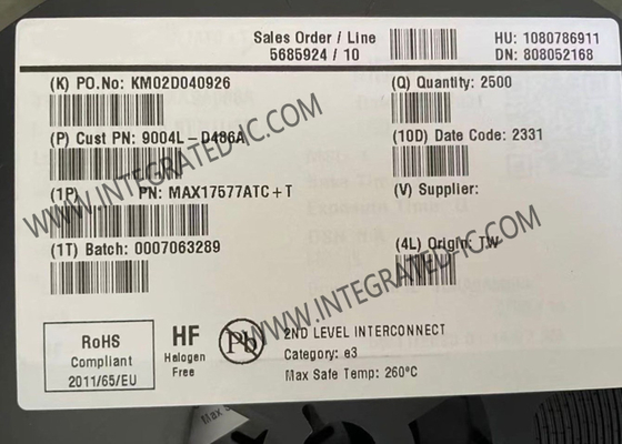 Chip mạch tích hợp MAX17577ATC 1A hiệu suất cao đồng bộ TDFN12