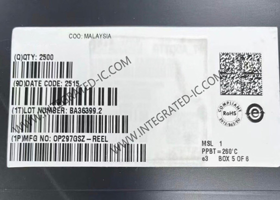 OP297GSZ Chip mạch tích hợp Bias thấp hiện tại chính xác tăng cường hoạt động hai kênh