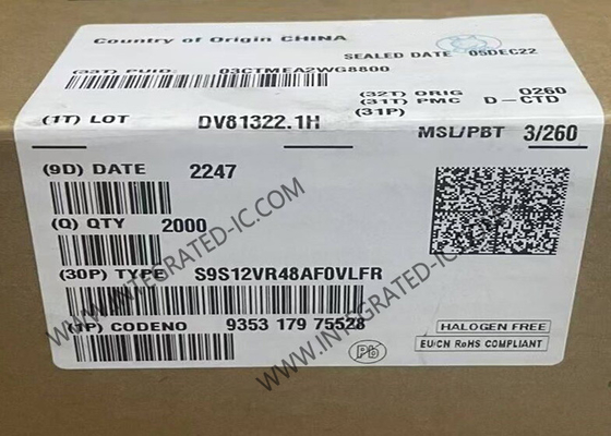 S9S12VR48AF0VLFR Vi điều khiển MCU 16-Bit 25MHz S12 MagniV IC vi điều khiển 48-LQFP