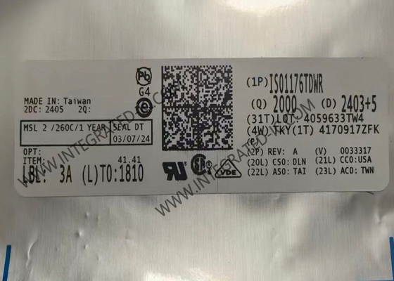 Chip mạch tích hợp ISO1176TDWR, bộ thu phát đường truyền vi sai cách ly 2500Vrms