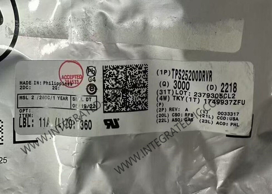TPS25200DRVR Chip mạch tích hợp 5V eFuse với giới hạn dòng điều chỉnh chính xác và kẹp điện áp cao