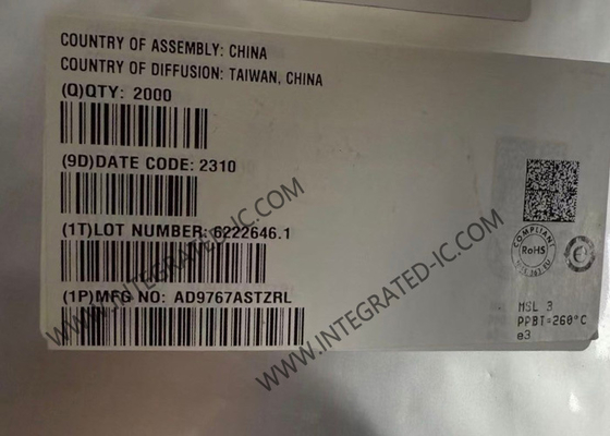 AD9767ASTZRL Chip mạch tích hợp 14 bit 125MSPS Chuyển đổi kỹ thuật số sang analog
