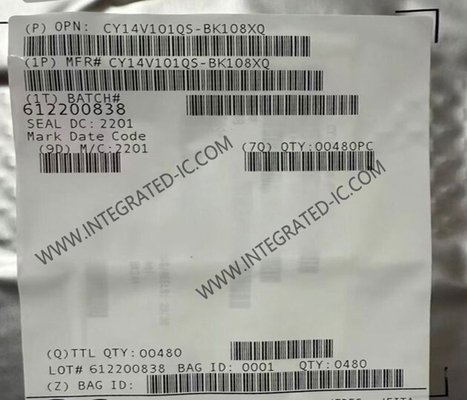 CY14V101QS-BK108XQ Bộ nhớ IC Chip 1-Mbit Quad SPI NVSRAM Bộ nhớ IC FBGA-24