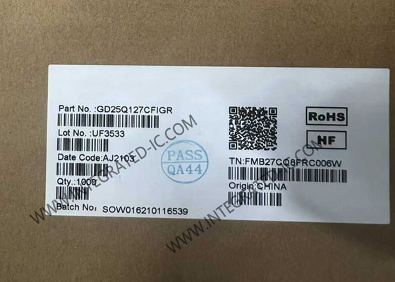 Chip IC bộ nhớ GD25Q127CFIGR 128Mbit 3.3V Bộ nhớ Flash NOR nối tiếp phân vùng đồng đều