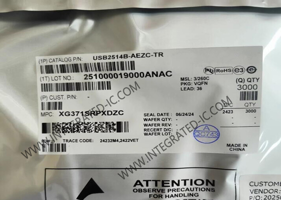 USB2514B-AEZC-TR Chip mạch tích hợp 4 cổng USB 2.0 Hi-Speed Hub Controller VQFN36