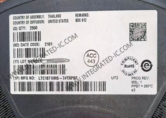 Chip Mạch Tích Hợp LTC1871IMS-7 Bộ Điều Khiển Tăng Áp, Hồi Tiếp và SEPIC Chế Độ Dòng Điện Áp Đầu Vào Cao