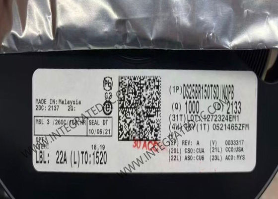 DS25BR150TSD Chip mạch tích hợp kênh duy nhất 3.125Gbps LVDS Buffer WSON-8