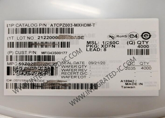 MFI343S00177 Chip mạch tích hợp Chứng thực mã hóa Chất kho lưu trữ khóa an toàn IC XDFN8