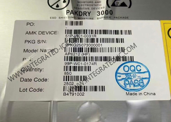 AP6212 BT IC Mô-đun tích hợp cao Wi-Fi 11b/g/n băng tần đơn và BT 5.4 QFN-44