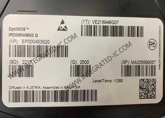 IPD088N06N3G Chip mạch tích hợp 60V 50A N-Channel Single MOSFET Transistors TO-252-3
