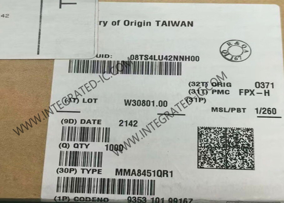IC Cảm biến MMA8451QR1 Gia tốc kế kỹ thuật số 3 trục thông minh, Tiêu thụ điện năng thấp, 16-VFQFN