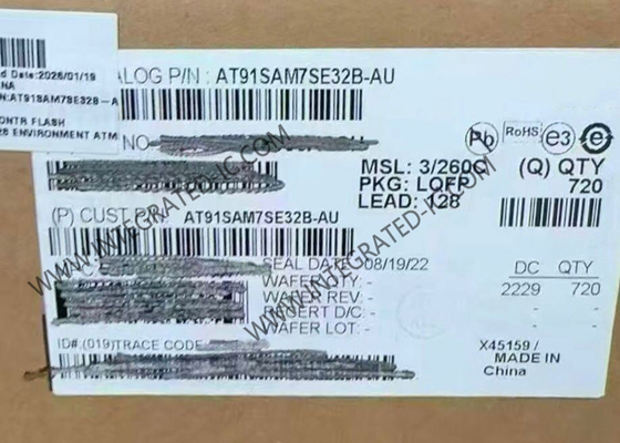 AT91SAM7SE32B-AU Máy vi điều khiển MCU 55MHz ARM7 SAM7SE Máy vi điều khiển IC LQFP128