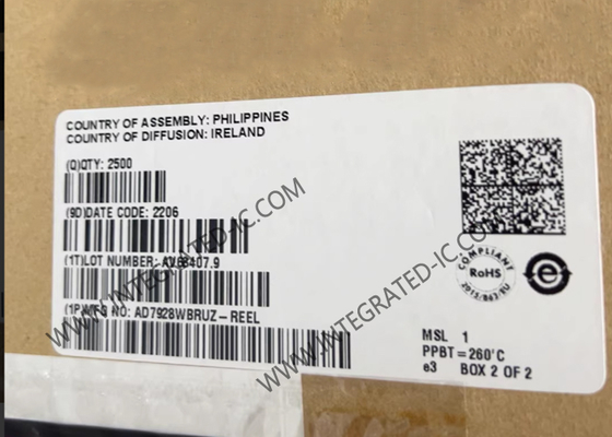 Chip mạch tích hợp AD7928WBRUZ Bộ chuyển đổi tương tự sang số 12 bit 8 đầu vào 20-TSSOP