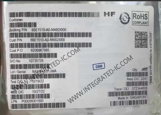 88E1510-A0-NNB2I000 Ethernet IC tích hợp Single Gigabit Ethernet Transceiver